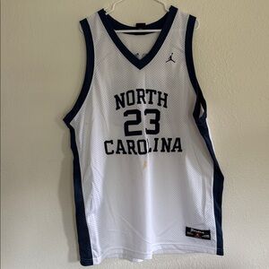 Jordan White and Navy Basketball Jersey